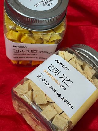 페페로니 진짜 프리바이오틱스 치즈+치즈고구마 180g+180g — 5점을 준 리뷰어가 2021년 7월 올린 사용 사진