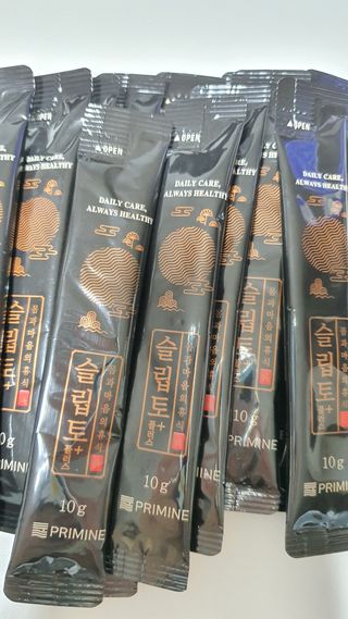 프리마인 자체 기업부설 연구소에서 찾아낸 건강한 수면의 비밀.  슬립토 플러스 30포 — 5점을 준 리뷰어가 2021년 11월 올린 사용 사진