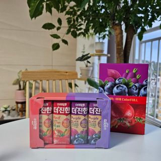[롯데칠성] 야채듬뿍 더'진한 [롯데칠성] 야채는 이제 COLORFULL! 야채듬뿍  더 진한 레드 4개 +퍼플 4개 (총 8개) — 5점을 준 리뷰어가 2023년 6월 올린 사용 사진
