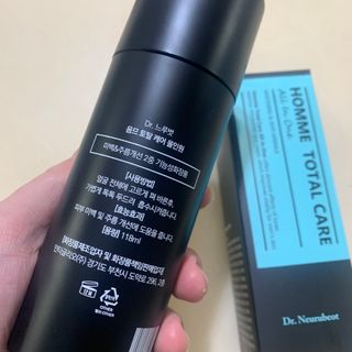 Dr.느루벗 느루벗 옴므 토탈 케어 올인원 118ml 남자 남성 스킨 로션 에센스 크림 화장품 — 5점을 준 리뷰어가 2021년 2월 올린 사용 사진