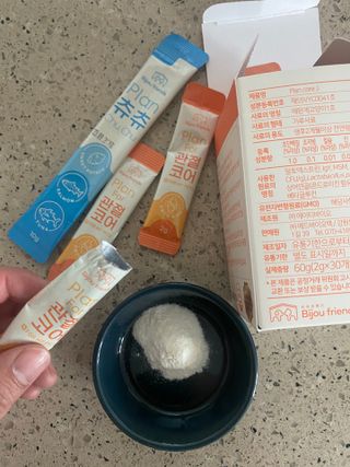 비쥬프렌즈 플랜 포 관절코어 — 5점을 준 리뷰어가 2022년 8월 올린 사용 사진