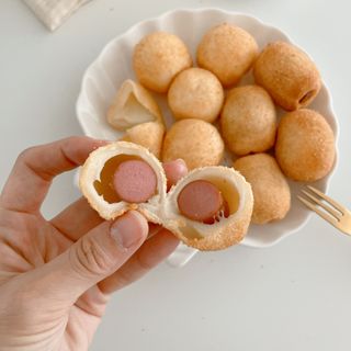 Dog&Ball 독앤볼 [Dog&Ball] 미니찹쌀볼도그 찹쌀치즈볼 — 5점을 준 리뷰어가 2021년 12월 올린 사용 사진