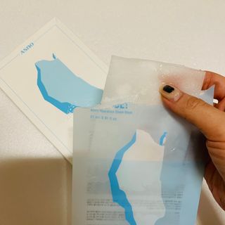 에이스노 레스큐 부스트 하이드레이션 시트마스크 — 5점을 준 리뷰어가 2021년 10월 올린 사용 사진