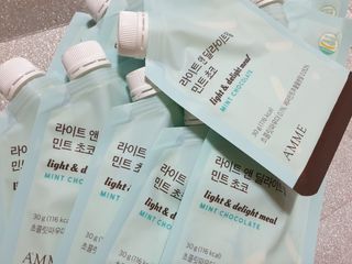 아므_이너뷰티 라이트 앤 딜라이트 밀 민트 초코 — 5점을 준 리뷰어가 2021년 8월 올린 사용 사진