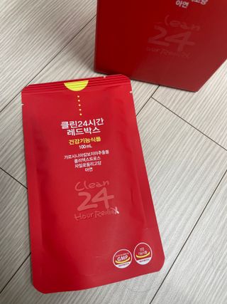 클린24시간 레드박스 1BOX(5포) + 전용보틀(500ml) — 5점을 준 리뷰어가 2024년 3월 올린 사용 사진
