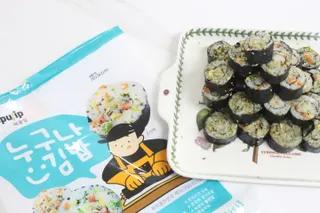 해풀잎 누구나 김밥*1ea [(혼합야채 35g *1ea,  김밥김 (5g, 5ea),  양념간장 (6g, 5ea), 참기름(5g, 2ea)] — 5점을 준 리뷰어가 2022년 8월 올린 사용 사진