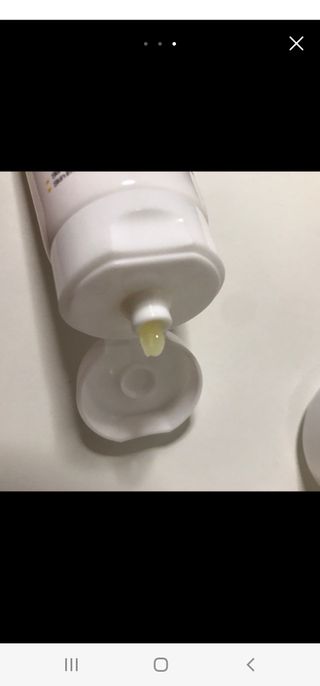 랑벨 비타 에너지 잡티 크림 75ml (피부 속 기미완화크림) — 4점을 준 리뷰어가 2022년 5월 올린 사용 사진