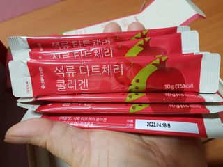 서울약사신협_석류 타트체리 콜라겐_10g x 30포 — 5점을 준 리뷰어가 2021년 7월 올린 사용 사진