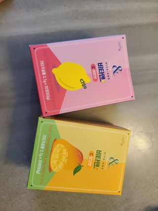 비타앤C 레몬맛, 망고맛 — 5점을 준 리뷰어가 2021년 6월 올린 사용 사진