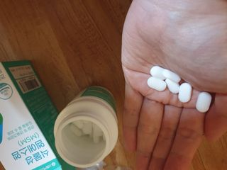 서울약사신협_식물성 엠에스엠_500mg x 120정 — 5점을 준 리뷰어가 2021년 11월 올린 사용 사진