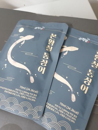 [비린내 완벽제거] 본황칠 통장어 국내산 장어즙 아르기닌 2800mg 장어즙효능 기력보강 — 4점을 준 리뷰어가 2022년 7월 올린 사용 사진