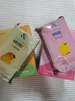 비타앤C 레몬맛, 망고맛 — 4.5점을 준 리뷰어가 2021년 5월 올린 사용 사진
