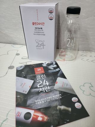 클린24시간 1BOX(5포) + 전용보틀(500ml) — 5점을 준 리뷰어가 2022년 12월 올린 사용 사진