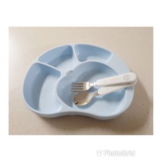 유비맘 캐릭터 실리콘 흡착 식판_색상 랜덤발송 — 5점을 준 리뷰어가 2021년 2월 올린 사용 사진
