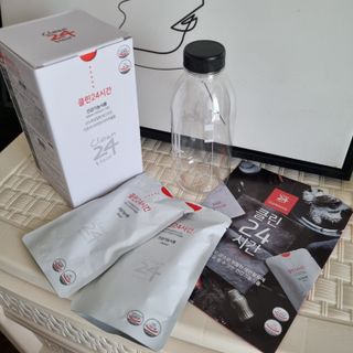 클린24시간 1BOX(5포) + 전용보틀(500ml) — 5점을 준 리뷰어가 2022년 10월 올린 사용 사진