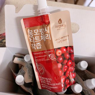 자연에온 몽모랑시 타트체리 3종 세트 구성 - 저분자콜라겐젤리, NFC 착즙주스 — 5점을 준 리뷰어가 2021년 7월 올린 사용 사진
