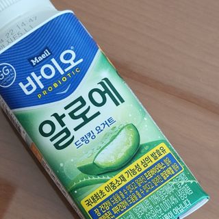 LIVE 매일바이오 알로에 드링킹 요거트 — 5점을 준 리뷰어가 2022년 4월 올린 사용 사진
