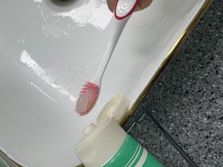 [구매평]베르단테 고불소 충치 치석케어 잇몸치약, 100ml, 3개 — 5점을 준 리뷰어가 2025년 6월 올린 사용 사진