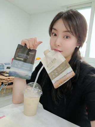 일일하우 슬리밍 플랜B 고소한 귀리맛, 진한 카카오맛 (체중조절식) — 5점을 준 리뷰어가 2023년 7월 올린 사용 사진