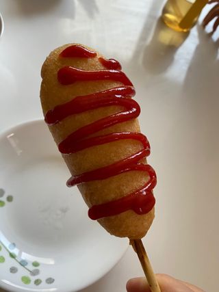 오마뎅 한우핫도그 — 4점을 준 리뷰어가 2021년 5월 올린 사용 사진