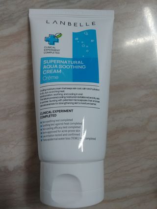 랑벨 수퍼내츄럴 아쿠아 수딩 크림 100ml — 5점을 준 리뷰어가 2022년 4월 올린 사용 사진