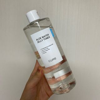 김정문알로에 큐어 큐어 알로에 워터 젤리 토너 500ml — 5점을 준 리뷰어가 2021년 4월 올린 사용 사진