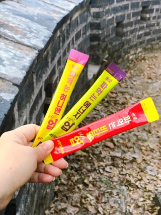 아임오 편의점 신상 타파, 바로 짜먹는 3종 _ 에너지업X2ea, 비타민업X2ea, 허니앤업X2ea — 5점을 준 리뷰어가 2021년 11월 올린 사용 사진