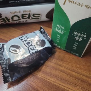 롯데제과 까망카스타드 더블초코 — 5점을 준 리뷰어가 2021년 5월 올린 사용 사진