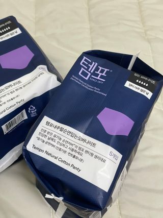 N[템포 ] 패드 내추럴 순면 입는 오버나이트 5P * 2개 — 5점을 준 리뷰어가 2024년 3월 올린 사용 사진