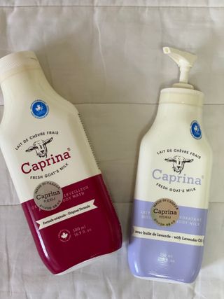 카프리나 산양밀크 모이스춰라이징 바디로션 350ml(라벤더향) — 5점을 준 리뷰어가 2023년 5월 올린 사용 사진