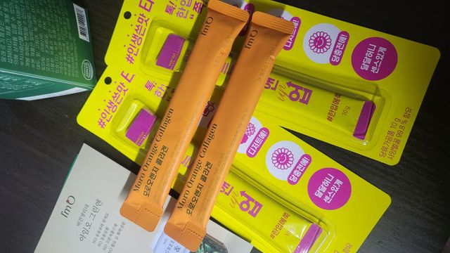 아임오 모로오렌지 콜라겐 1box (14포) 리뷰 사진