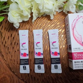 셀시어스 온더고 에너지 비타민 피트니스 드링크 파우더 (10sticks) 다이어트 음료 — 5점을 준 리뷰어가 2022년 5월 올린 사용 사진