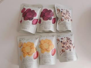 딜라이트 프로젝트 바삭한 원물칩 3종 고구마칩, 자색고구마칩, 느타리버섯칩 [총 6봉지] — 5점을 준 리뷰어가 2022년 3월 올린 사용 사진