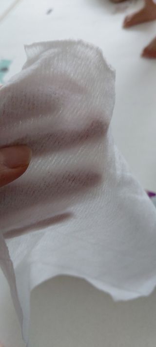킨도 아기 물티슈 골드 일반형 — 3.5점을 준 리뷰어가 2021년 4월 올린 사용 사진