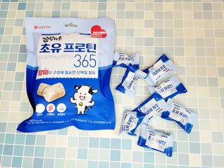 롯데제과 말랑카우 초유프로틴365 — 5점을 준 리뷰어가 2021년 9월 올린 사용 사진