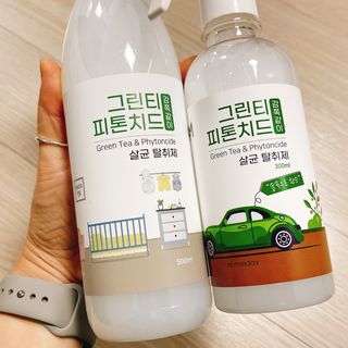 [엠메이데이] 그린티 피톤치드 감쪽같이 500ml + 손소독액 50ml — 4.5점을 준 리뷰어가 2021년 12월 올린 사용 사진
