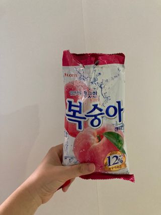 청포도캔디 복숭아캔디 — 5점을 준 리뷰어가 2022년 11월 올린 사용 사진
