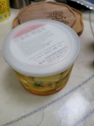 셰프애찬 단호박 백김치 1kg — 5점을 준 리뷰어가 2022년 10월 올린 사용 사진
