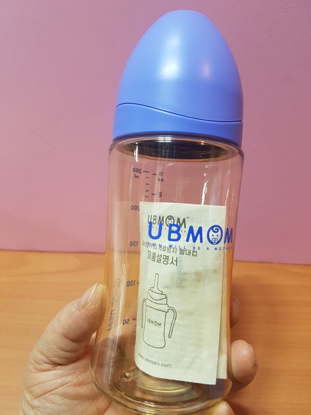 유비맘 PPSU 젖병 노꼭지_260ml_컬러 랜덤 발송 리뷰 사진