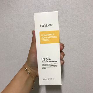 나나스킨 캐모마일아쿠아수딩토너 — 4.5점을 준 리뷰어가 2021년 8월 올린 사용 사진