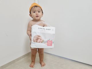 쿠잉 에어드라이  풀커버 밴드기저귀 (S/M/L) 1팩 — 5점을 준 리뷰어가 2022년 12월 올린 사용 사진