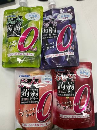 ORIHIRO 오리히로 곤약젤리 제로칼로리 130g 4종 4팩(맛별로 1팩씩) — 4.5점을 준 리뷰어가 2023년 3월 올린 사용 사진