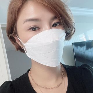 케이파이 나날마스크 [케이파이 나날] KF94 마스크 50매입 (개별포장) ,  여름에도 좋은 숨쉬기 편한 순수 국산 마스크 — 5점을 준 리뷰어가 2022년 8월 올린 사용 사진