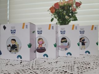 [블루 본 아이노우] 유아용 컬러마스크 40 PCS SET 2중 택 1 — 5점을 준 리뷰어가 2021년 4월 올린 사용 사진