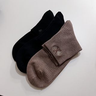 [사이즈가 있는 양말 필로이] 남/여 골지 발목 양말 4족 세트 남【S, M, L, XL】여【S, M, L】_컬러 랜덤 — 5점을 준 리뷰어가 2022년 6월 올린 사용 사진