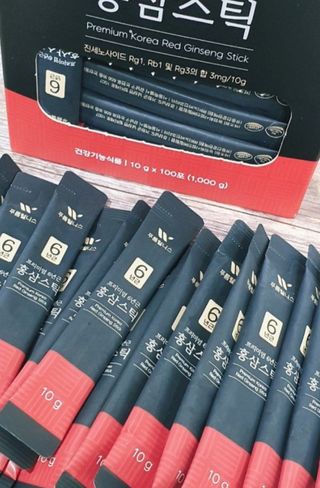 [푸름웰니스] 프리미엄 6년근 홍삼스틱 3mg x 100포 — 5점을 준 리뷰어가 2022년 2월 올린 사용 사진