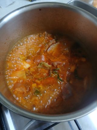 프레시지 *구매평/[쵸이닷직원食당]이태원식부대찌개_455G — 5점을 준 리뷰어가 2025년 10월 올린 사용 사진