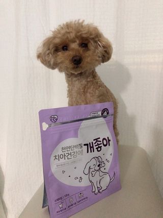 My Pet Care 천연단백질 치아건강에 개좋아 — 5점을 준 리뷰어가 2020년 12월 올린 사용 사진