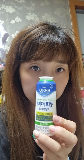 LIVE 매일바이오 썬화이버 드링킹 요거트 — 5점을 준 리뷰어가 2022년 8월 올린 사용 사진
