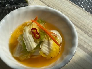 셰프애찬 단호박 백김치 1kg — 4.5점을 준 리뷰어가 2022년 10월 올린 사용 사진